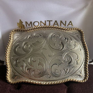 Montana Silversmiths Oversized Cowboy Belt Buckle